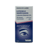Lotemax Suspension - Front view of a white pharmaceutical box with a blue eye graphic for loteprednol etabonate 0.5% ophthalmic suspension by Bausch + Lomb and Teva.