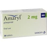 Order Amaryl 2 mg glimepiride online - 30 tablets for diabetes management from cheap online pharmacy