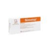 Nimotop - White manufacturer box with a prominent orange stripe for nimodipine 30 mg tablets.